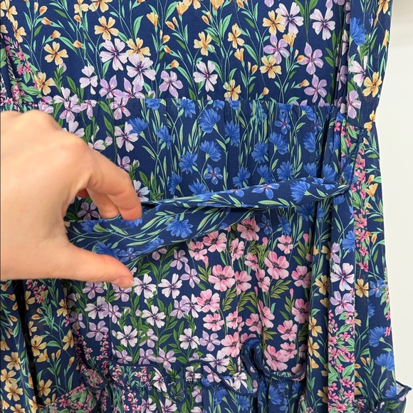 Rachel Parcell Floral V-Neck Ruffle Dress Size 6 - Picture 12 of 12